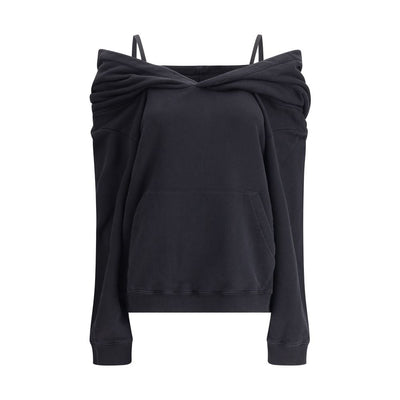 MM6 Black Cotton Sweatshirt