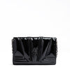 Ferrari Black GT patent leather bag with chain