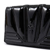 Ferrari Black GT patent leather bag with chain