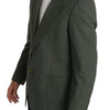 Romeo Gigli Green Linen Blazer One Piece Single Breasted Jacket