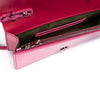 Ferrari Metal Pink GT patent leather bag with chain