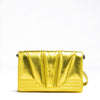 Ferrari Metal Yellow GT patent leather bag with chain