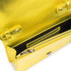 Ferrari Metal Yellow GT patent leather bag with chain