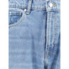 7FOR Hellblaue Baumwolljeans mit geradem Bein