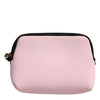Dolce & Gabbana Pink Solid Nylon DG Logo Print Clutch Zip Borse Pouch Bag