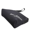 Dolce & Gabbana Black Solid Nylon DG LogoPrint Clutch Zip Borse Pouch Bag