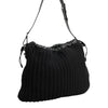 Dolce & Gabbana Black Cashmere Knitted Leather Shoulder Women Borse Bag