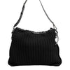 Dolce & Gabbana Black Cashmere Knitted Leather Shoulder Women Borse Bag