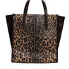 Dolce & Gabbana Multicolor Leopard Shopping Tote Shoulder WomenBorse Bag