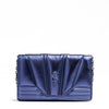 Ferrari Metal blue GT patent leather bag with chain