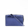 Ferrari Metal blue GT patent leather bag with chain