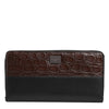 Dolce & Gabbana Black Brown Exotic Leather Men Continental Clutch Wallet