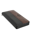Dolce & Gabbana Black Brown Exotic Leather Men Continental Clutch Wallet