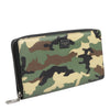 Dolce & Gabbana Multicolor Camouflage Logo Zip Around Continental Wallet
