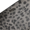 Dolce & Gabbana Black Gray Leopard Leather Zip Around Continental Wallet
