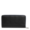 Dolce & Gabbana Black Blue Exotic Leather Men Continental Clutch Wallet