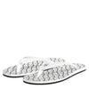 Dolce & Gabbana Black White Logo Beachwear Flats Slipper Shoes