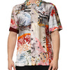 Dolce & Gabbana Multicolor Shell Print Hawaii Casual Shirt