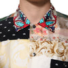 Dolce & Gabbana Multicolor Printed Button Down Casual Shirt