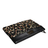 Dolce & Gabbana Multicolor Leopard Print Jacquard Logo Plaque Pouch Bag