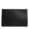 Dolce & Gabbana Black Leather Golden Pig Print Men Clutch Pouch Borse Bag