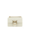PINKO Beige Calf Leather Bos Taurus Shoulder Bag