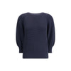 Ella Blue Merino Wool Sweater