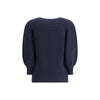 Ella Blue Merino Wool Sweater