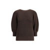 Ella Brown Merino Wool Sweatshirt
