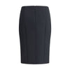 Giorgio Armani Black Recycled Polyester Midi Skirt