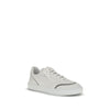 Brunello Cucinelli Bos Taurus Low-Top-Sneaker aus weißem Kalbsleder