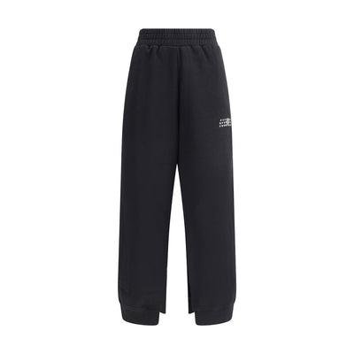 MM6 Black Cotton Joggers (Workout Pants)