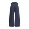 Ella Blue Cotton Casual Pants