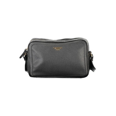Twinset Black Polyurethane Women's Camera Bag