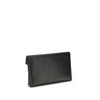 Saint Laurent Clutch-Tasche aus schwarzem Kalbsleder, Modell Bos Taurus