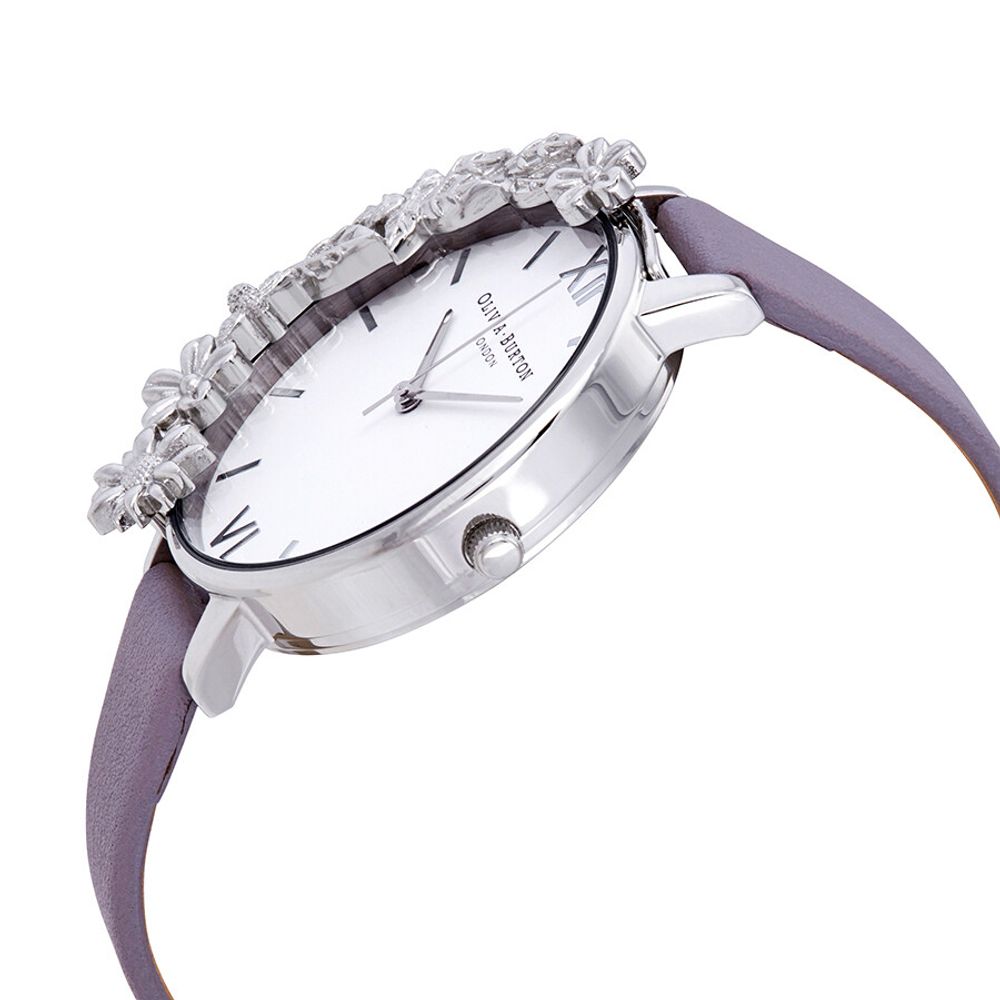 Olivia Burton Armbanduhr aus lila Kunstleder