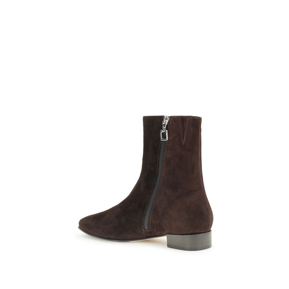 Carel Paris braune Leder-Ankle-Boots