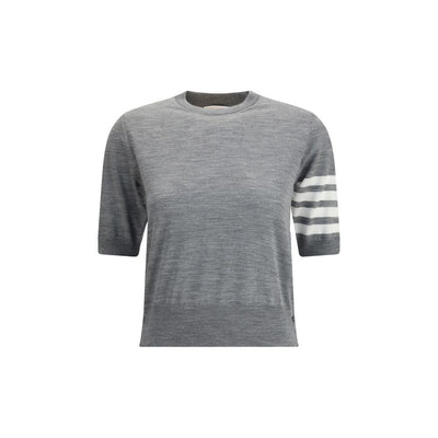 Thom Browne Gray Fleece Wool T-Shirt