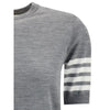 Thom Browne Gray Fleece Wool T-Shirt