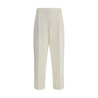 Brunello Cucinelli White Cotton Chino Pants