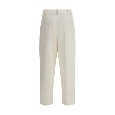 Brunello Cucinelli White Cotton Chino Pants