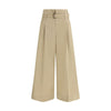 Brunello Cucinelli Beige Cotton Cropped Pants