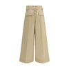 Brunello Cucinelli Beige Cotton Cropped Pants