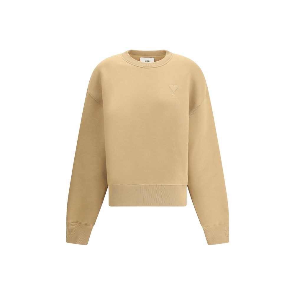 Ami Paris Beige Baumwoll-Sweatshirt