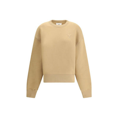 Ami Paris Beige Baumwoll-Sweatshirt