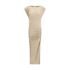Marant Etoile Beige Modal Casual Dress