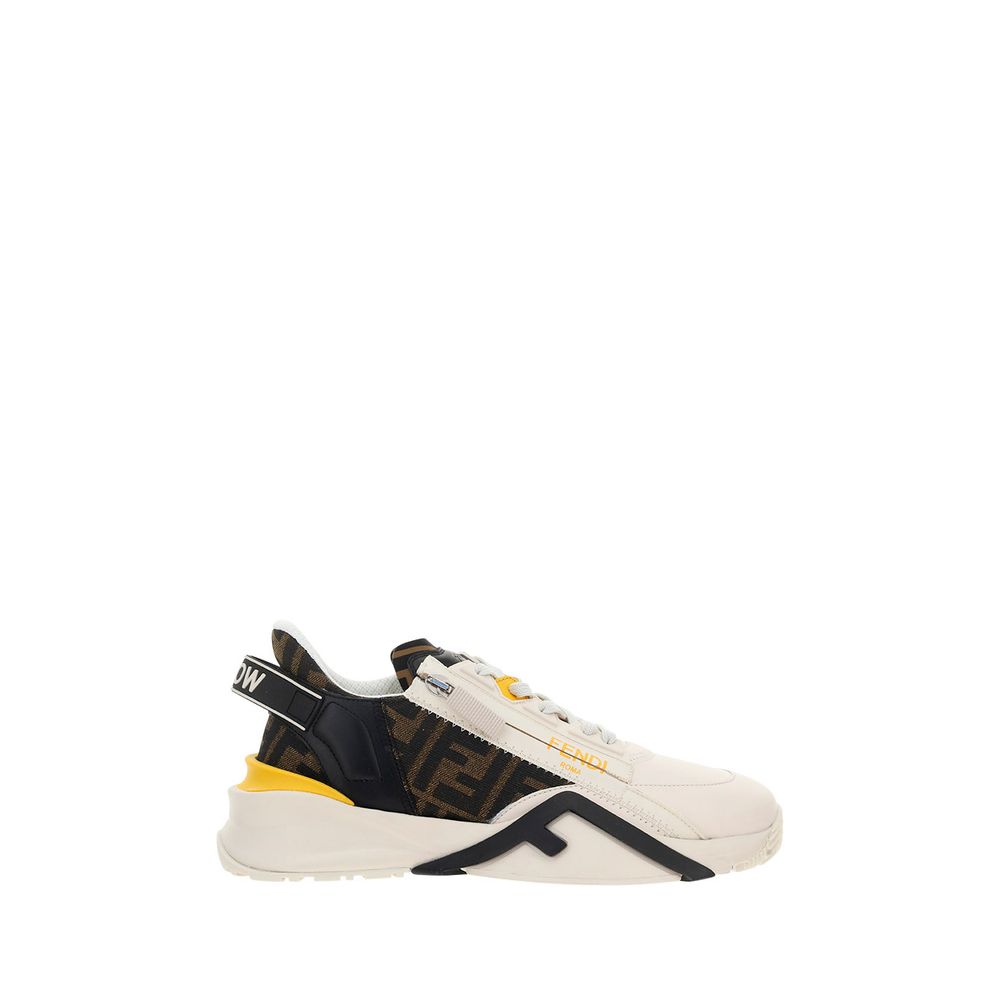 Fendi Bos Taurus Sneaker aus weißem Kalbsleder