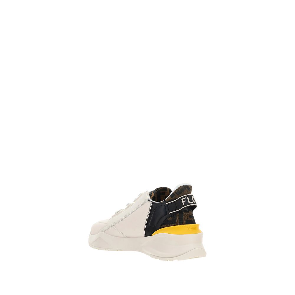 Fendi Bos Taurus Sneaker aus weißem Kalbsleder