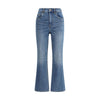 Tory Burch Light Blue Cotton Cropped Jeans