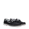Christian Louboutin Black Leather Slip-On Loafers